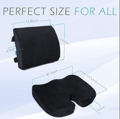 Universal CAR & Chair Lumbar & SEAT CUSHION