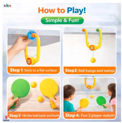Indoor Hanging Table Tennis Trainer Set for Kids | Self Practice Ping Pong Toy