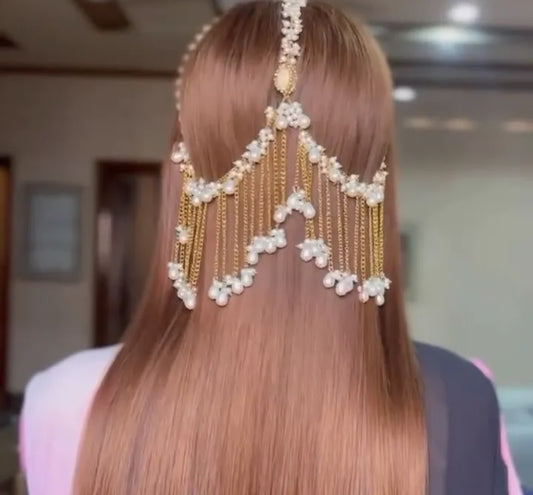 Fancy Bridal Wear Back Head Hair Style Jewellery