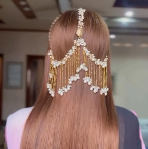 Fancy Bridal Wear Back Head Hair Style Jewellery